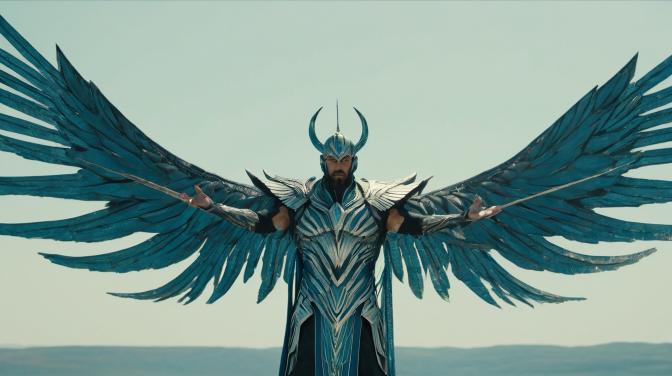 of Lord Asaroni with wings.