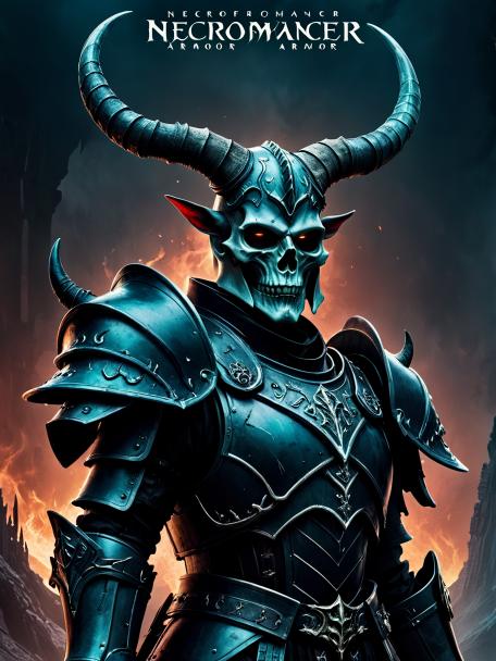Necromancer armor with horns.