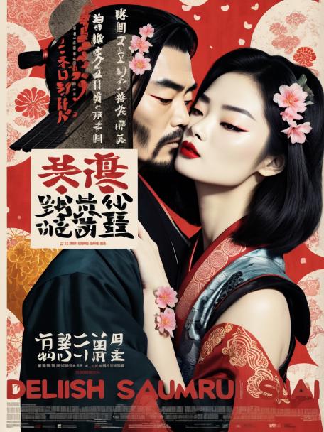 Delish samurai kissing with severalists.