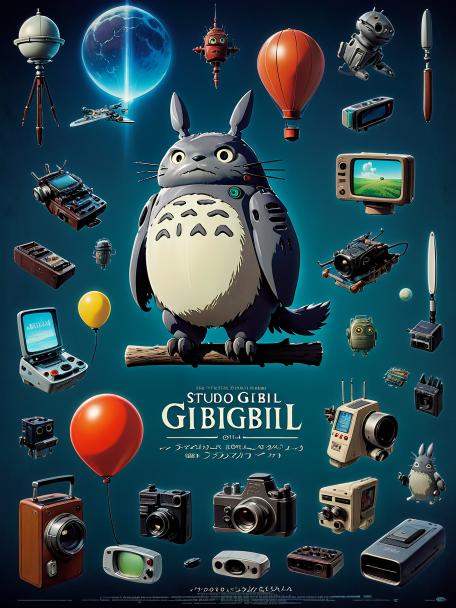 Studio Ghibli and their famous gadgets.