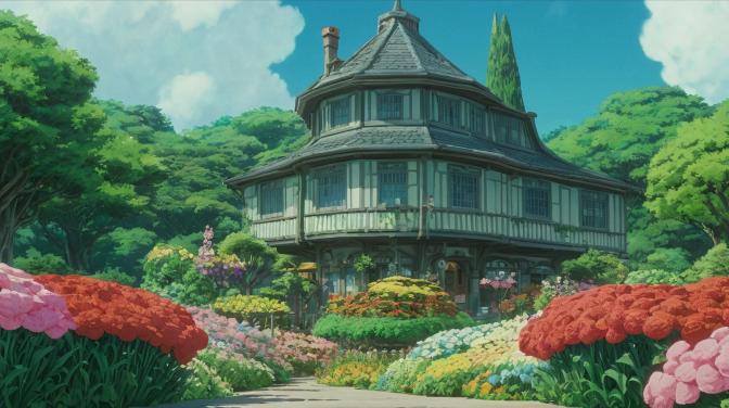 Studio Ghibli Giant Flower Garden