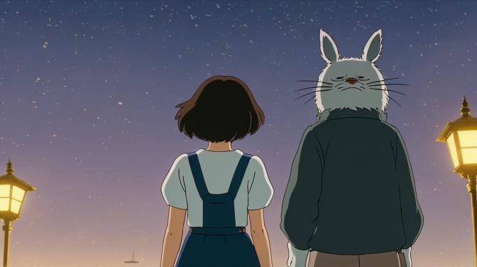 Studio Ghibli on the last black night
