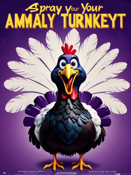 Spray your amethyst as a turkey.