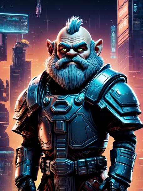 Cyber Furry Dwarf