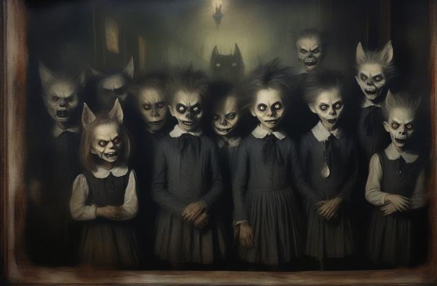 Werewolf Children's School Photograph