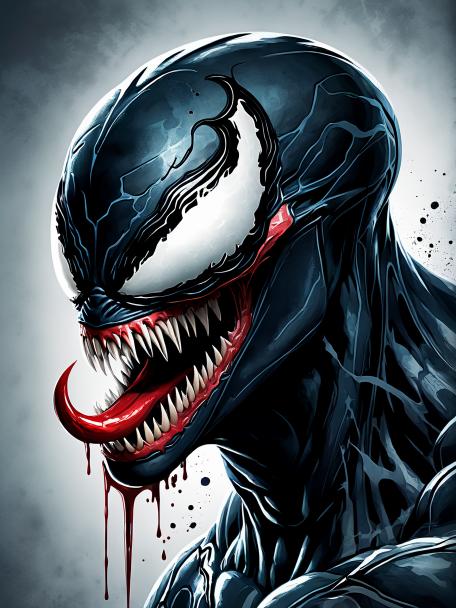 a scary horror movie with Venom