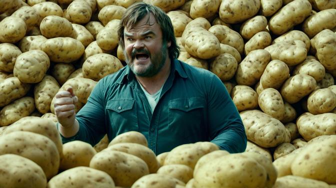 Jack Black as a potato.