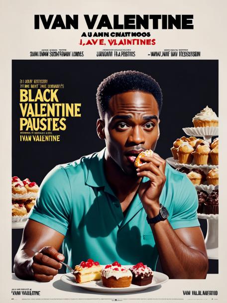 Ivan Valentine, as a black guy, eating pastries.