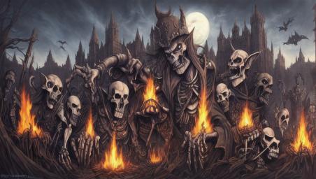 Ghosts, goblins, skeletons, and demons,