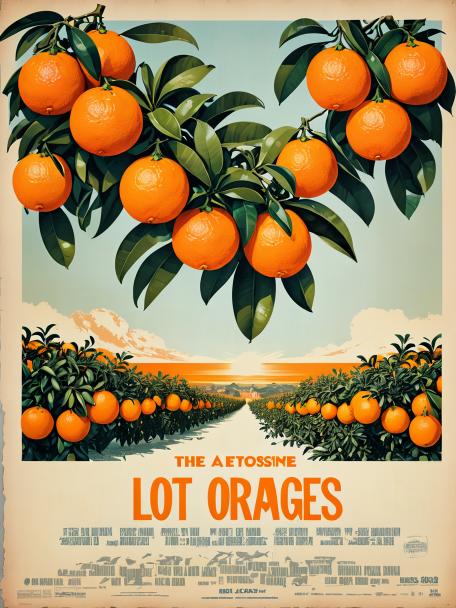 A lot of oranges.
