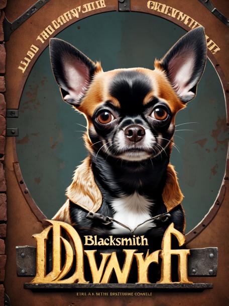 blacksmith dwarf with a chihuahua