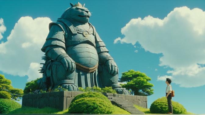 Studio Ghibli The Lost King's Statue