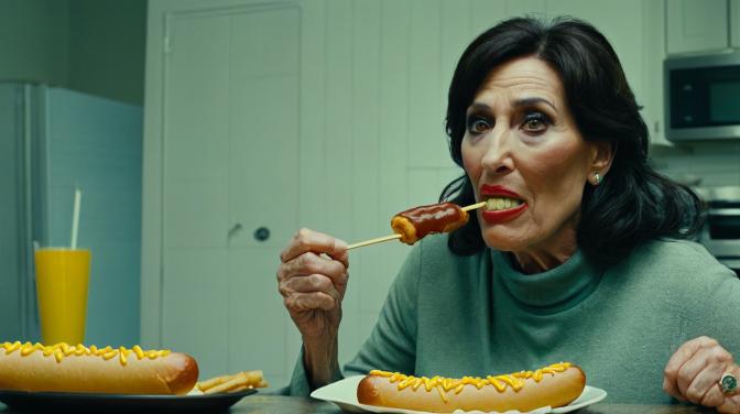 Your mom gagging on a corn dog.