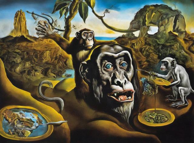 MONKEY IN THE JUNGLE