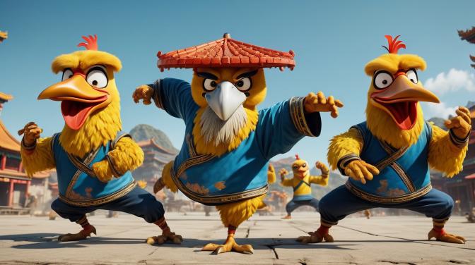 Kung Fu Chickens