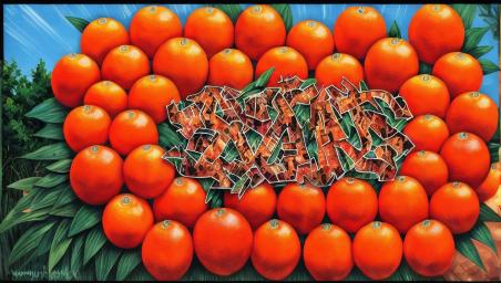 A lot of oranges,
