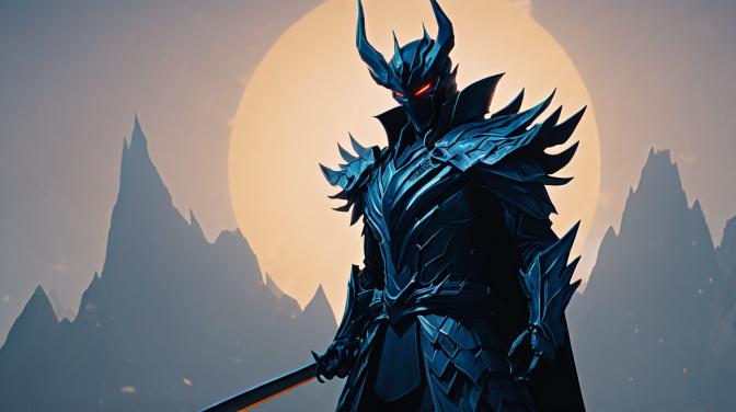 The Shadow Monarch from Solo Leveling's Manwa.