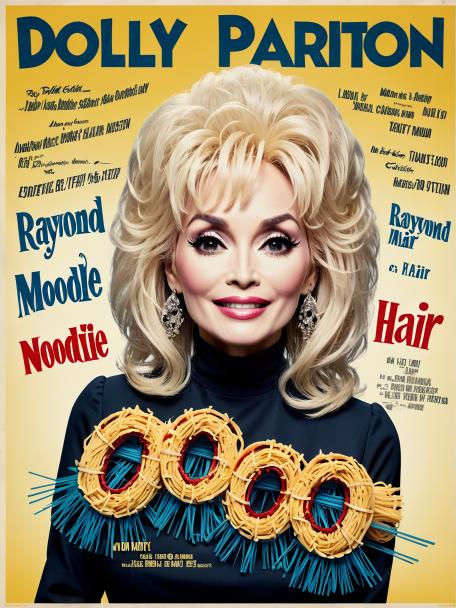 Dolly Parton, Raymond Noodle hair.