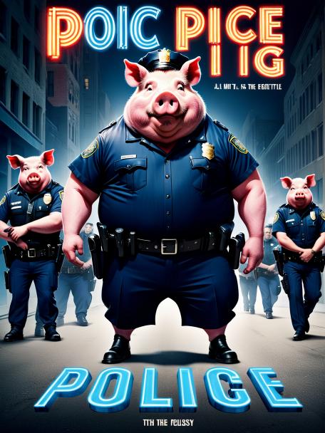 Police Pig with Obesity
