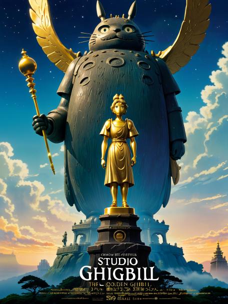 Studio Ghibli and the Golden Statue.