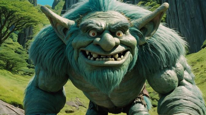 Giddy up, Ghibli giant troll.