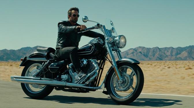 Make a movie poster that is called The Return of J-Moto.