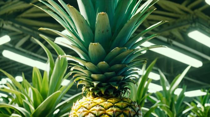 inside our pineapple pen.