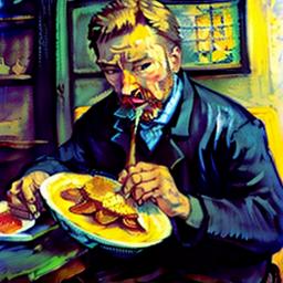 Chuck Norris eating a waffle.