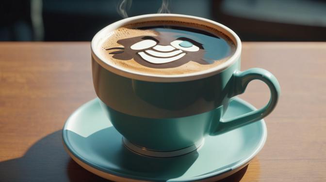 Studio Ghibli giant cup of coffee