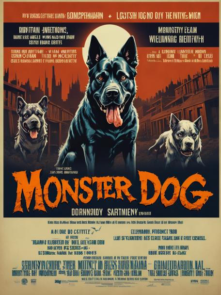 Monster dog in the back room.