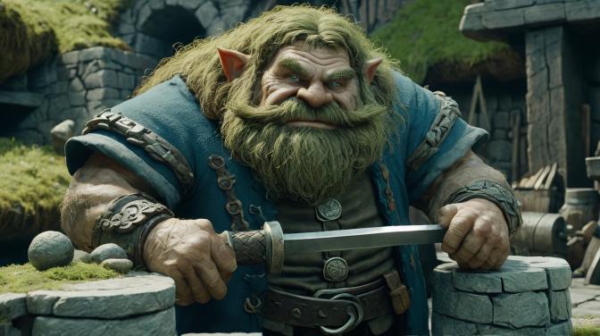 Blacksmith's Dwarf with a Troll Wall.