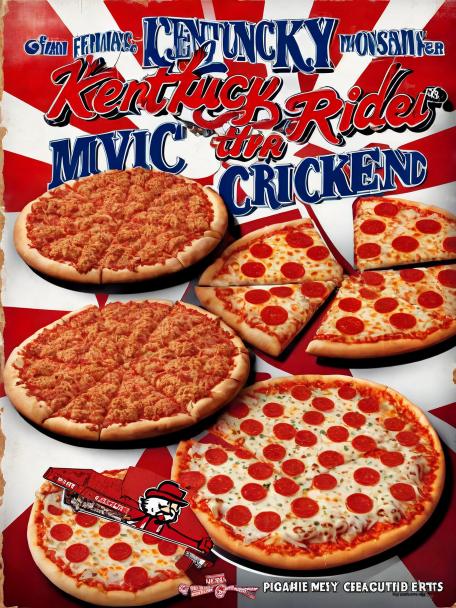 Kentucky Fried Chicken and a Pizza
