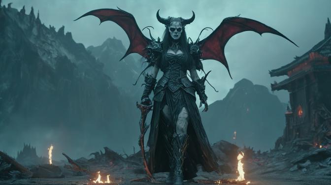 Demon necromancer. Chuppie girl.