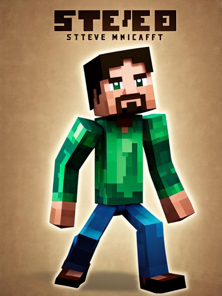 Steve from Minecraft twerking.