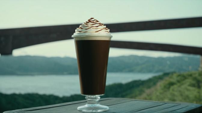 Giant cup of coffee.