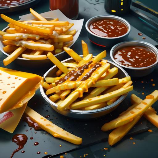 French fries with cheese and gravy.