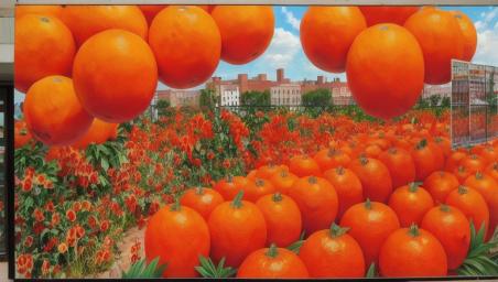 a lot of oranges