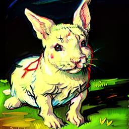 Make a very, uh, very happy rabbit.