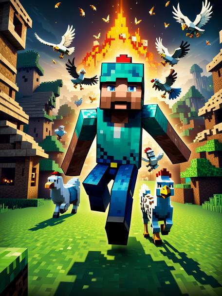 Minecraft Chicken Jockey