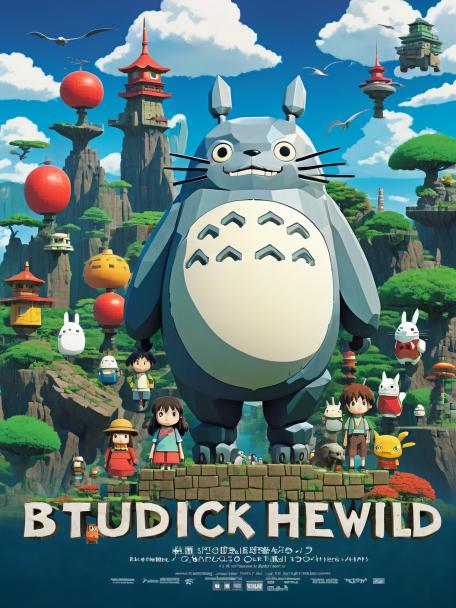 Studio Ghibli, blocky world!