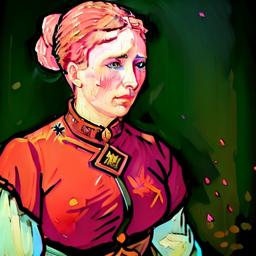 Warrior in pink. Female.