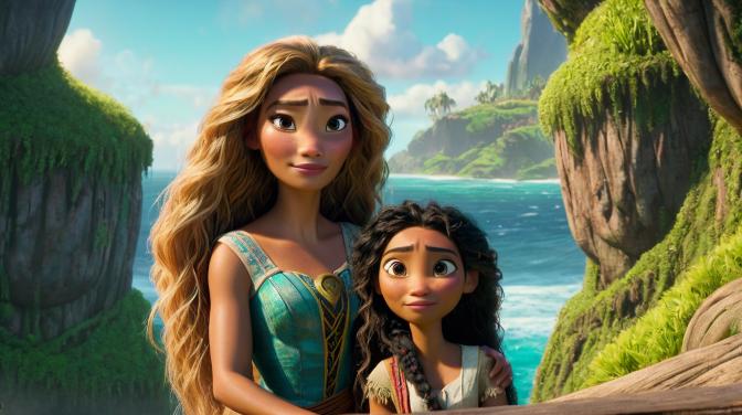 Rapunzel and Moana