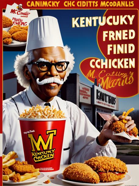 Kentucky Fried Chicken Eating McDonald's