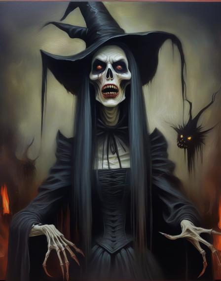 Scary witch lady