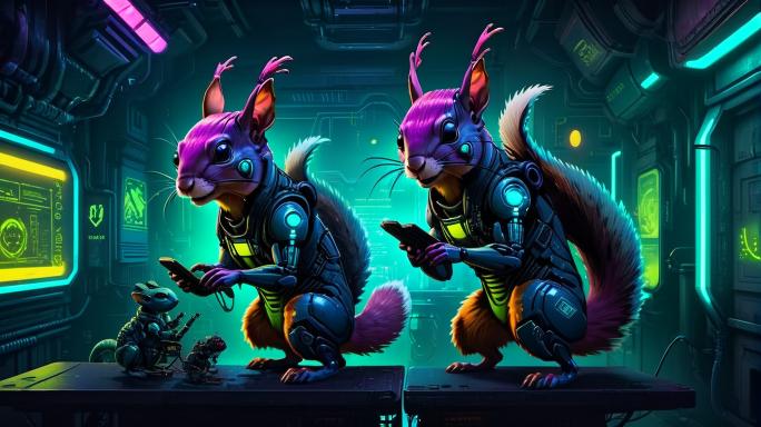 Alien squirrels.