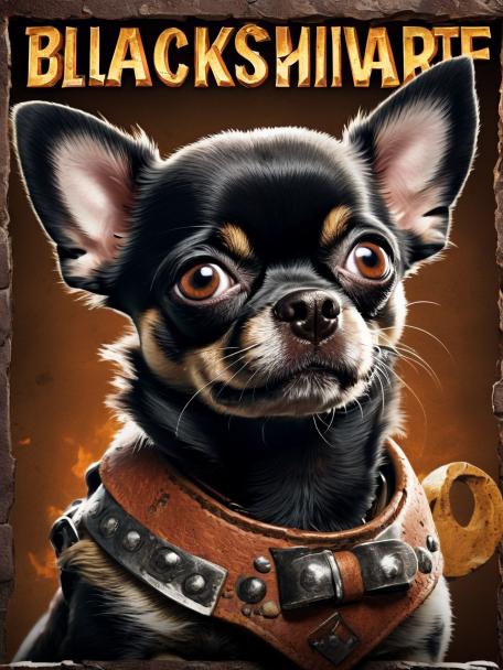 Blacksmith Dwarf with a Chihuahua.