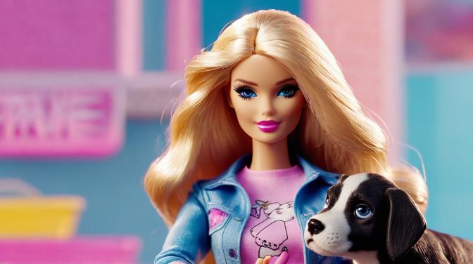 Barbie killing a puppy.