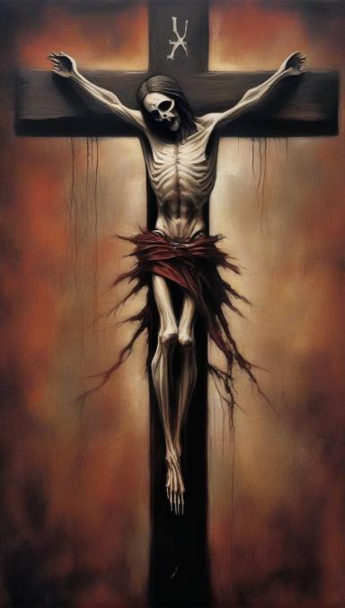 Jesus on the cross.