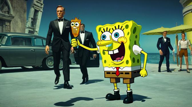 Spongebob and James Bond