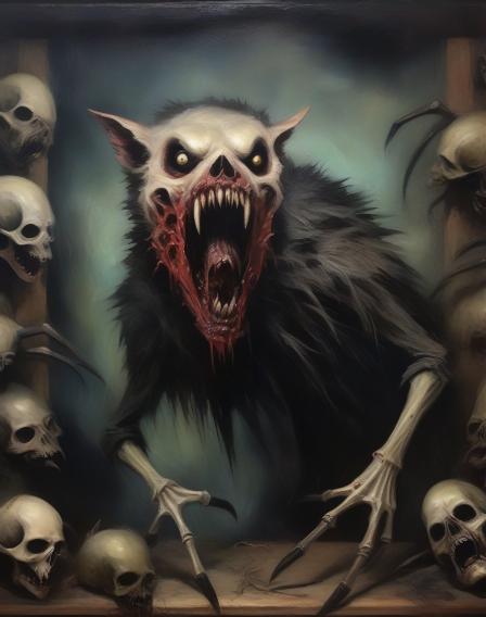 Taxidermy Animal Attacking
